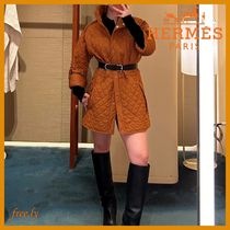 【キルトがお洒落で可愛い】HERMES　ジャケット