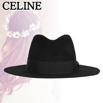 CELINE*ラグジュアリーな雰囲気が漂う*フェルト フェドーラ帽