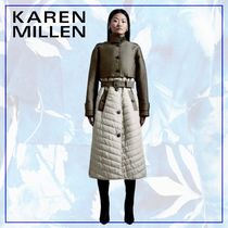 【Karen Millen】軽量パッド入りハイブリッド トレンチ コート