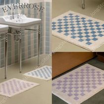 ＊韓国＊［EVERROSE］Square Checkboard Tuffing Rug 2color