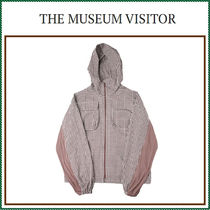 【THE MUSEUM VISITOR】FABRIC MIX BROWN CHECK JACKET  /追跡付