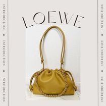 Loewe Green Nappa Leather Flamenco Clutch