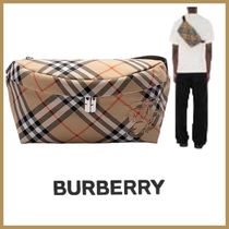 【BURBERRY】チェック ベルトバッグ メンズ♪ 80917801 国内発送