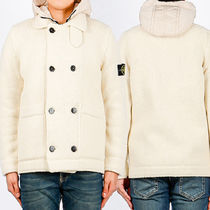 STONE ISLAND☆袖ロゴワッペンパッチ フード ウール ジャケット