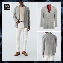 24AW new /BRUNELLO CUCINELLI チェックシルク混ブレザー Blazer