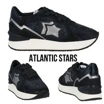 送料関税込み☆ ATLANTIC STARS ロゴ メタリック スニーカー