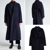 《送料無料》 Wool and cashmere dressing gown coat