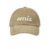 EMIS キャップ [EMIS]24FW★コーデュロイ ベースボールキャップ-BEIGE★