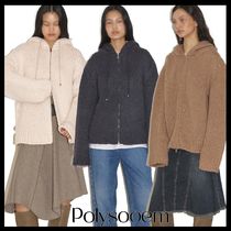 【polysooem】ALPACA CHUNKY KNITTED JACKET / 追跡付