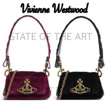 Vivienne Westwood　Hazelキルト ベルベット ショルダーバッグ S