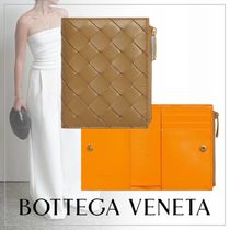 BOTTEGA VENETA◆レザー スモール 2つ折り財布 バイカラー 話題