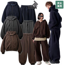 ★TWN★韓国 [SETUP] COPPER PIGMENT HOODIE ZIPUP + SWEATPANTS