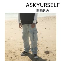 【ASKYURSELF】PHRASE CARGO DENIM 関税送料込