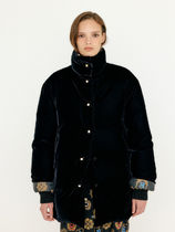 [EENK]VARISSA Velvet Down Coat - Black