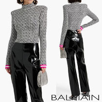 ロゴ★ハイネック★ジャカードニット★ BALMAIN