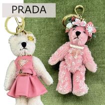 PRADA Teddy テディ ベア キーリング ロゴ バッグ チャーム