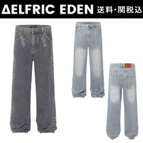 【Aelfric Eden】ラインストーン ウォッシュ ルーズジーンズ