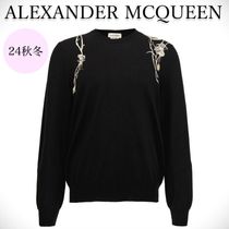 Alexander McQueen / フローラル  刺繍  クルーネック  セーター