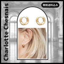 関税送料無料★Charlotte Chesnais ウェーブ フープピアス gold