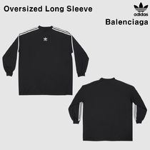 【Balenciaga x Adidas】Oversized Long Sleeve T-Shirt Black