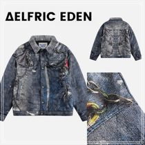 【Aelfric Eden】3D プリント デニム ジャケット