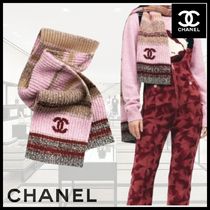 雑誌掲載商品【人気】CHANEL ボーダーマフラー　ココネージュ