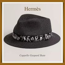 【HERMES】リボンの柄がお洒落で上品 ☆ Gaspard Skate ハット