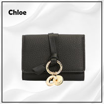 【Chloe】 アルファベット トリフォールド ミニ 折りたたみ財布