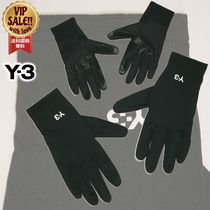 【Y-3】 ロゴプリント ラン グローブ ブラック 【ワイスリー】