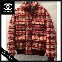 【ツイードチェックで大人可愛く♪】CHANEL ダウンジャケット