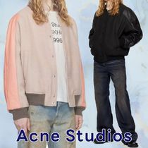 異素材MIX♪【Acne Studios】ウール＆レザー ボンバージャケット