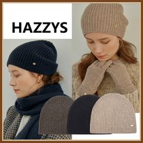 大人気/ギフトok◆HAZZYS◆メランジウールカシミア混紡ビーニー