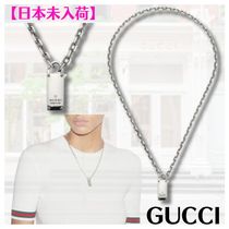 【直営店】GUCCI　南京錠付きトレードマークチェーンネックレス