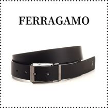 『FERRAGAMO』ブラック革ベルト