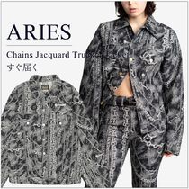 ARIES アリーズ デニム ジャケット チェーン バックル 国内買付