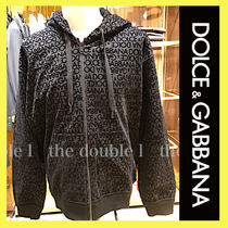 DOLCE&GABBANA オールオーバーロゴ ジップアップフーディー