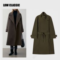 [LOW CLASSIC] SOFT WOOL TWILL WRAP COAT ☆送料込☆