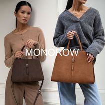 MONOROW(モノロウ) ハンドバッグ MONOROW BLANC SUEDE BAG_2colors