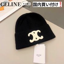 CELINE(セリーヌ) シームレスカシミヤニット帽 帽子 ビーニー