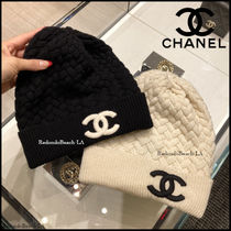 【編み込みが可愛い】CHANEL★ニット帽★入手困難品