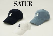 [SATUR] スモール Sロゴ コーデュロイ キャップ 3color