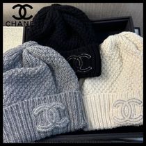 【ロゴがポイント☆】CHANEL ニット帽