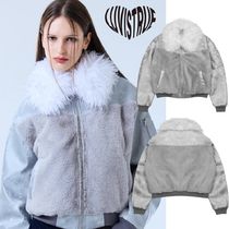 LUV IS TRUE★韓国★人気★FS GLOSSY FUR JACKET(SILVER) ファー