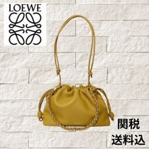 Loewe Green Nappa Leather Flamenco Clutch