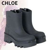 CHLOE*雨の日を楽しむことができる*短い黒のレインブーツ