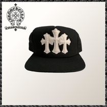 CHROME HEARTS◆ブラック Cemetery クロス トラッカーハット