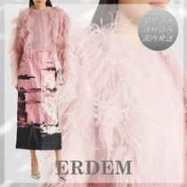 送料込/関税込■ERDEM■フェザートリムのモヘア混カーディガン