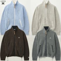 ★SATUR★Fluffy Wool Fleece Knit Zip-up