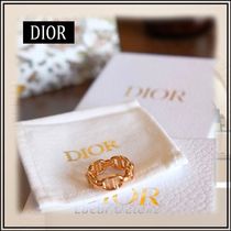 【デザイン特徴的】DIOR CD Navy リング