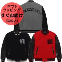 すぐお届け【WACKO MARIA】LEATHER VARSITY JACKET / スタジャン